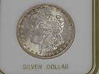 1884 O Morgan Silver Dollar Gem Brilliant Uncirculated in Lucite 