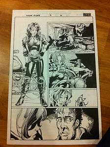 Ghost Rider comic book original artwork by Trent Kaniuga  