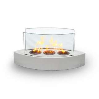   Painted and Tempered Glass Ethanol Fireplace 90204 