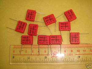 10 X WIMA MKP 4 0.1uF 630V +/ 10% FOR AUDIO CAPACITOR  