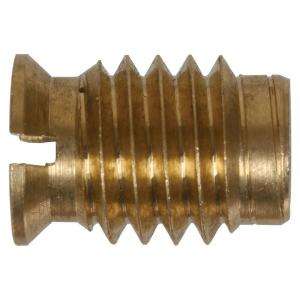 Hillman 1/4 20 Coarse Brass and Gold Steel Wood Insert Nuts (5 Pack 