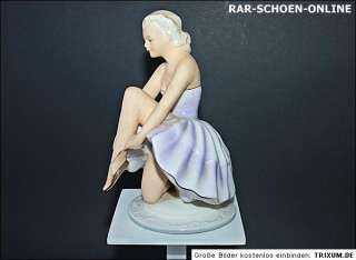 Figur Porzellan Fasold und Strauch Bock Wallendorf Lichte um 1930 Art 