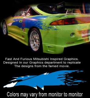 Fast And Furious Inspired Mitsubishi Eclipse Graphics Package  