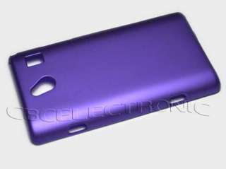   Purple Rubberize Hard case back cover for Samsung Omnia 7 i8700  