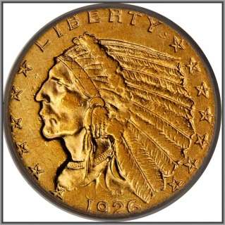 1926 US INDIAN HEAD GOLD QUARTER EAGLE $2.50 PCGS XF 45Please Click 