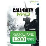 Xbox 360   Live Points Card 1200   im Design von Call of Duty Modern 