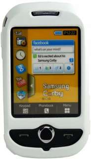 mobileinstyle White Crystal Case für Samsung S3650 Corby inkl 
