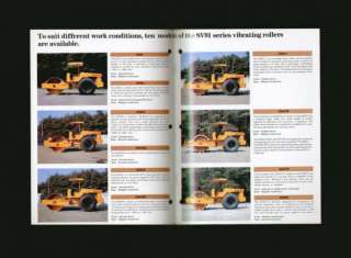 SAKAI SV91 Series Vibrating Roller Brochure 1985 R L T+  