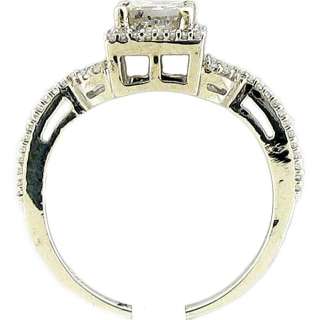 35ctw Princess Cut Diamond Solitaire Engagement Ring  