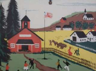   Alexander (1894 1965) California Artist Print Small Town Church School