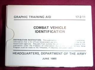   Graphic Training Aid Cards Combat Vehicle Identification GTA 17 2 11