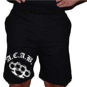 kurze Hose, A.C.A.B. Shorts,Schlagring,Ostdeutschland  