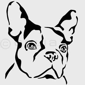 französische Bulldogge Hunde Autoaufkleber Kfz Tattoo  
