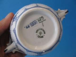   Royal Copenhagen Blue & White Flower Sugar Bowl Surcrier  