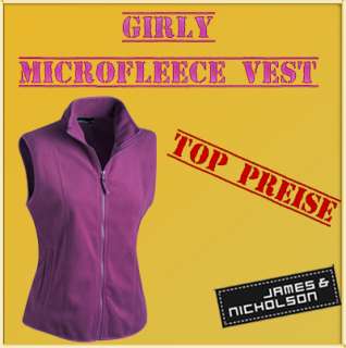 James & Nicholson Girly Microfleece Weste Vest Fleece  