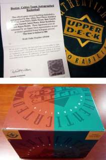 2008 Boston Celtics Autographed Signed Leather NBA Basketball /500 UDA 