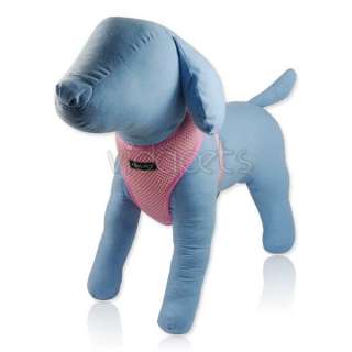   GIRTH Pink Soft Mesh Comfort Dog Harness Vest Collar Small XS  