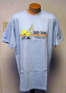 JAWS  Amity Island  Adult T shirt Size Large  