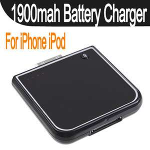 1900mAh Portable Backup Battery Charger fo iPhone 4G 3G  