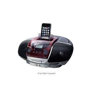   Portable Radio Boombox CD Player iPod/iPhone Dock Station  