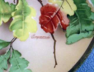 Royal Austria Hand Painted Plate Oak Leaves & Acorns  