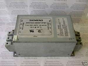 SIEMENS 6SE7023 4ES87 0FB1 FILTER RFI 3 PH 380 460V 36A  