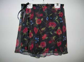 Adult 14 Floral Chiffon Wrap Ballet/Dance Skirt #79 95  