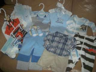 NWT CARTERS& FIRST MOMENTS SPRING 2012 LINE NEWBORN BABY BOY CLOTHES 