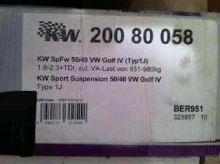 KW SpFW 50/40 Golf 4 1.8 2.3+TDI VA Last von 931 980 KG1 in Baden 