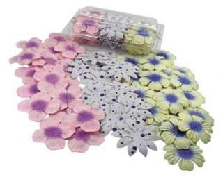 Mulberry paper FLOWERS   50   Cream Blue Pink Polka Dot  