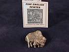 metal pewter pin brooch badge western buffalo bison location united 