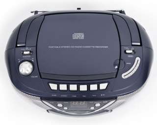   Kassettenrekorder CD Player Ghettoblaster blau 5706751012921  