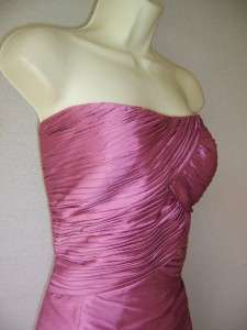 JS COLLECTION Rose Strapless Ruched Long Gown Dress 14  