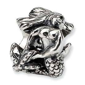 Sterling Silver Reflections Mermaid Bead Charm  
