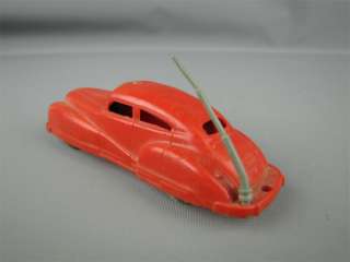 Vintage Acme Red Plastic 4 1/4 Police Car Toy #I 133  