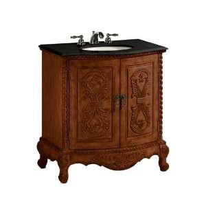  Cromwell Single Sink Cabinet Two door An Chrry/blk Gr 
