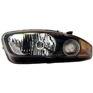 Anzo USA 121020 Chevrolet Cavalier Crystal Black Headlight Assembly 