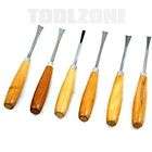 6PC SMALL HAND ASSORTED WOOD WORKING CHISEL CARVING CHI
