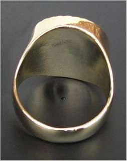 Gents Mens Gold Plated Queen Victoria Sovereign Ring  