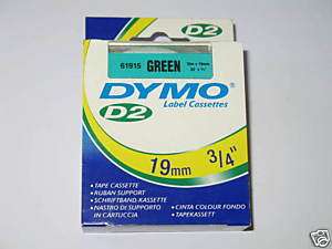 Dymo D2 Etikettenband 61915 19mm grün  