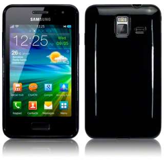 TPU GEL CASE / COVER FOR SAMSUNG WAVE M S7250   SOLID BLACK  