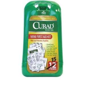  CURAD CURMINIFAK First Aid Kit,Mini,15 Pcs,1 2 People 