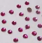 48 8mm FUCHSIA SEW ON CRYSTAL BEAD HABERDASHERY GEM