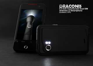 Draconis 3.2 DUAL SIM GPS ANDROID 2.2 TOUCH WIFI 2 SIM  