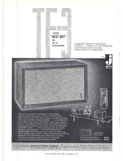 RARE 1961 Jensen TF 3 Hi Fi Speaker Ad  