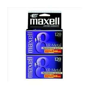 Maxell 281221 MAXELL 120 MIN HI 8 MP VIDEO TAPE   2 PK 