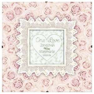  Delicate Rose Wedding Record 18 Count Cross Stitch Kit 