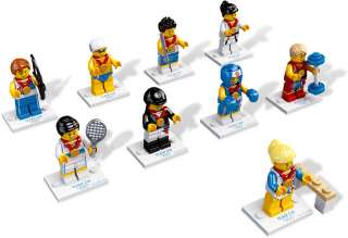 LEGO 8909 Team GB Minifigures London 2012 Olympic Games   FULL SET OF 
