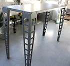 TABLE / BAR LOFT   H 1,10 M   Lg.1,60 M   ACIER BRUT + vernis MAT 