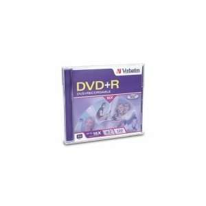  Verbatim 16X DVD+R Jewel Case, 50 per Box Electronics